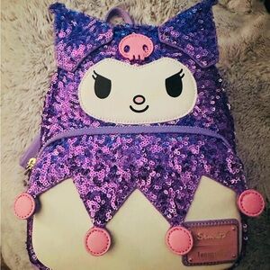 Loungefly Sanrio Kuromi Sequin Backpack BNWT